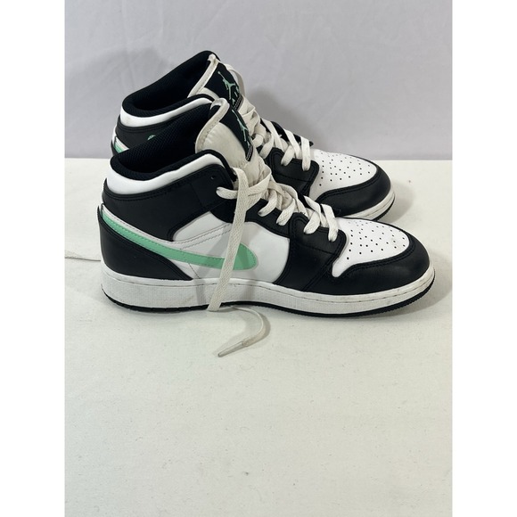 Nike Air Jordan 1 Mid White Green Glow Black DQ8423-103 Size‎ 6 main image 7